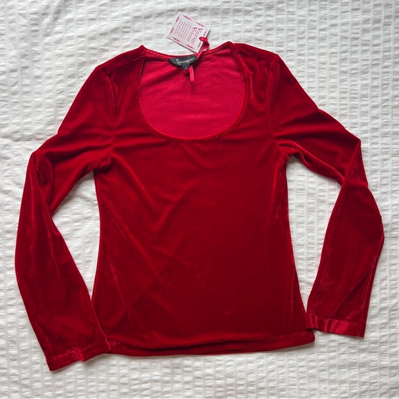 NWT Pajamagram Vintage Velour Ruby Red Long Sleeve PJ Set, XS - Picture 5 of 11